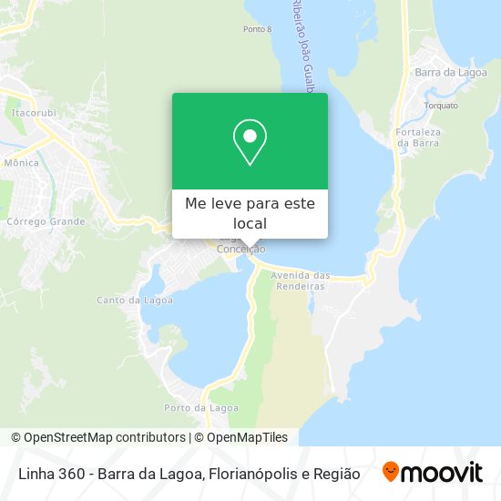 Linha 360 - Barra da Lagoa mapa