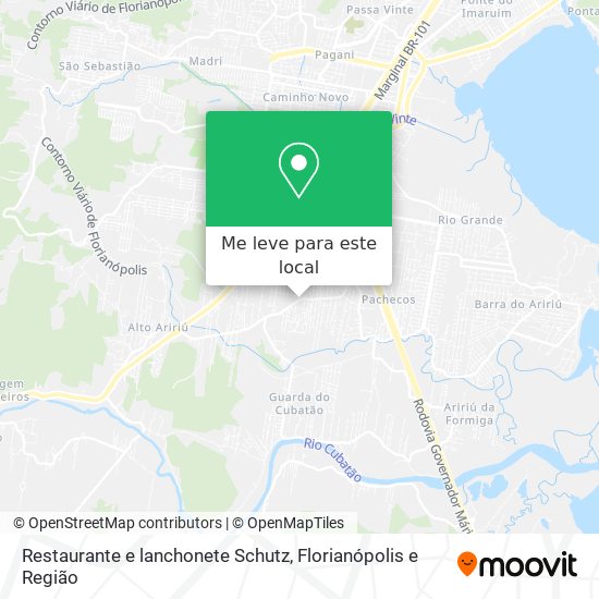 Restaurante e lanchonete Schutz mapa