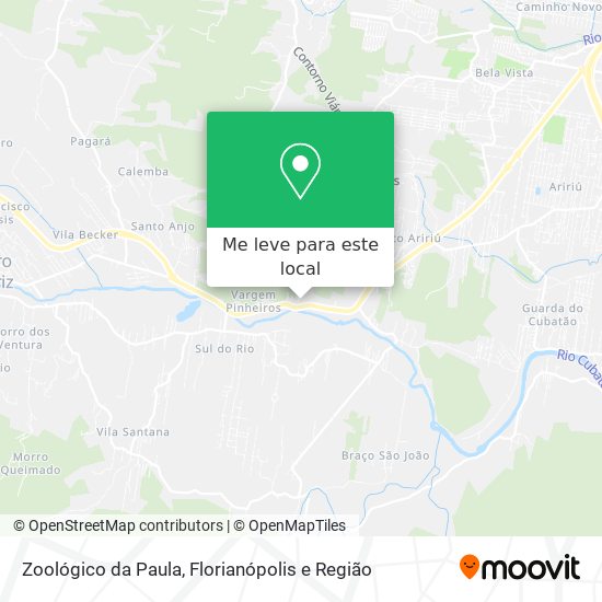 Zoológico da Paula mapa