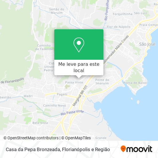Casa da Pepa Bronzeada mapa