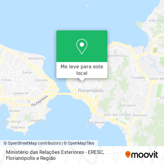 Ministério das Relações Exteriores - ERESC mapa