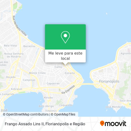 Frango Assado Lins II mapa