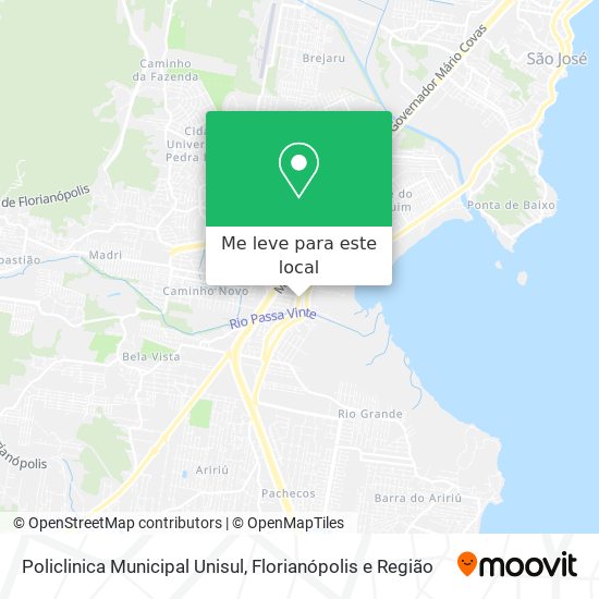 Policlinica Municipal Unisul mapa