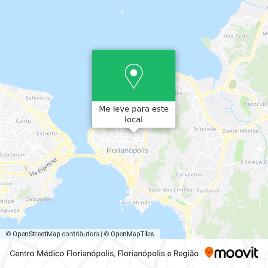 Centro Médico Florianópolis mapa