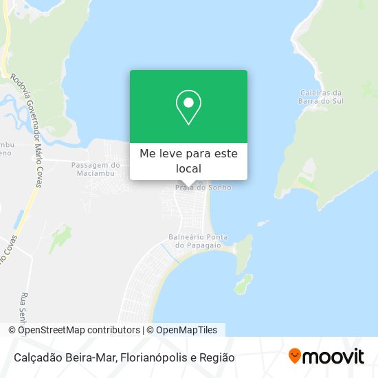 Calçadão Beira-Mar mapa