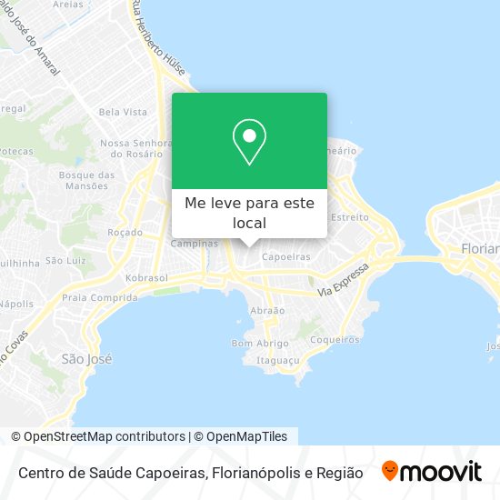 Centro de Saúde Capoeiras mapa