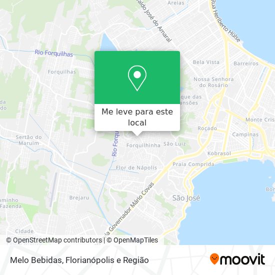 Melo Bebidas mapa