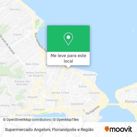 Supermercado Angeloni mapa