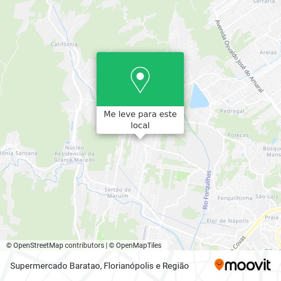 Supermercado Baratao mapa
