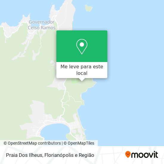 Praia Dos Ilheus mapa
