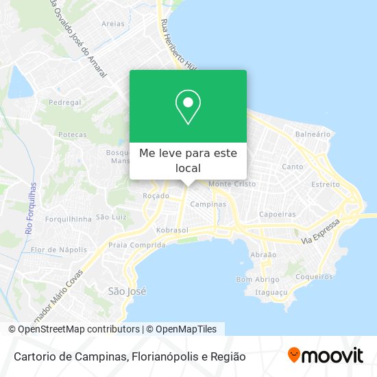 Cartorio de Campinas mapa