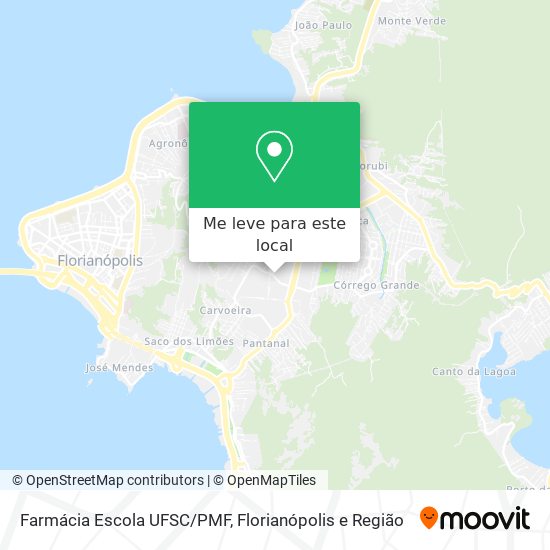 Farmácia Escola UFSC/PMF mapa