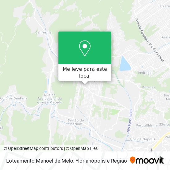 Loteamento Manoel de Melo mapa