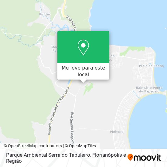 Parque Ambiental Serra do Tabuleiro mapa