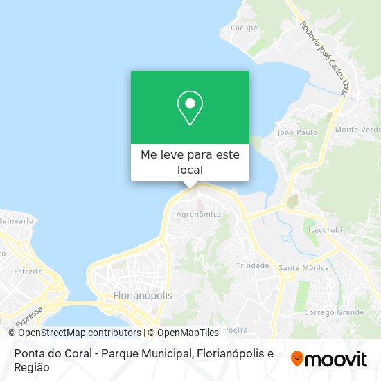 Ponta do Coral - Parque Municipal mapa