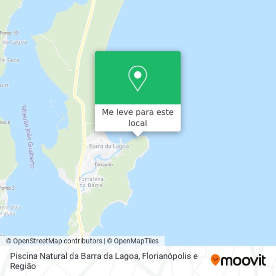 Piscina Natural da Barra da Lagoa mapa