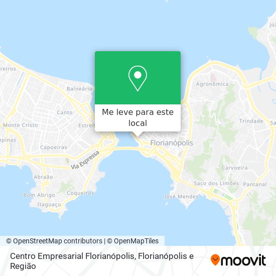 Centro Empresarial Florianópolis mapa