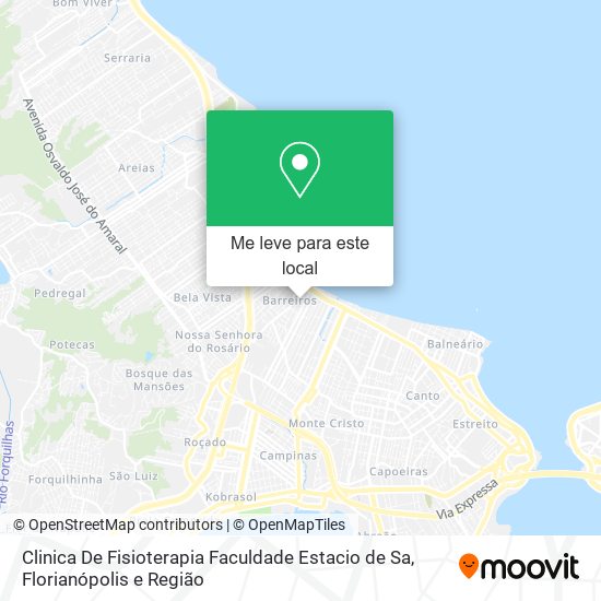 Clinica De Fisioterapia Faculdade Estacio de Sa mapa