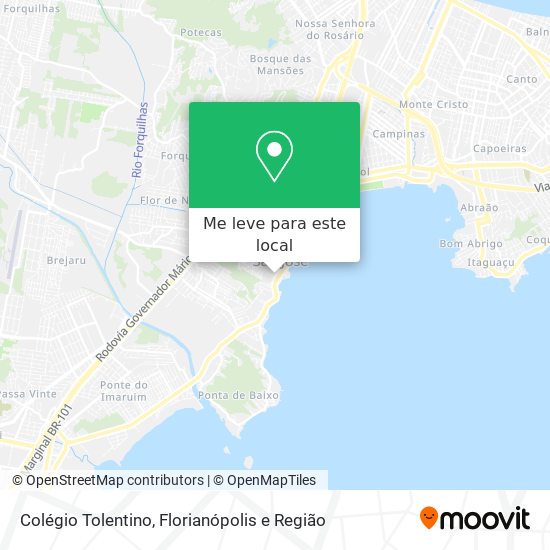 Colégio Tolentino mapa