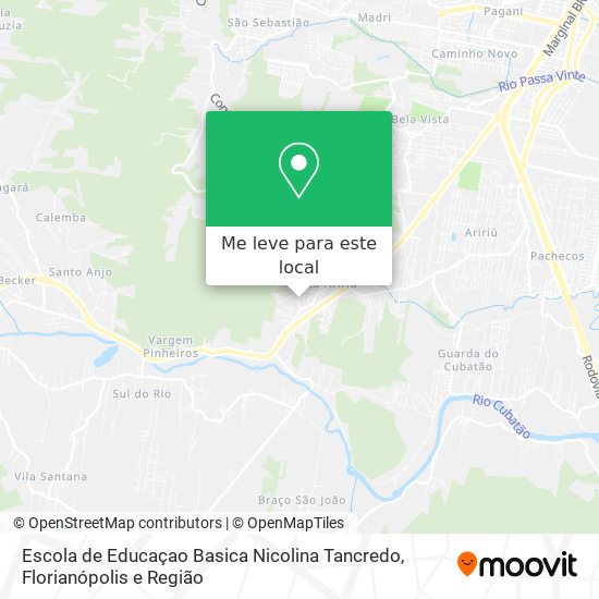 Escola de Educaçao Basica  Nicolina Tancredo mapa