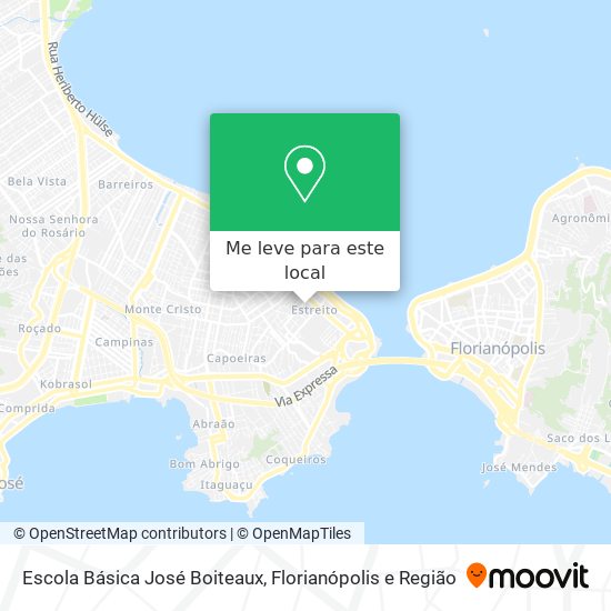 Escola Básica José Boiteaux mapa