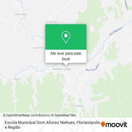 Escola Municipal Dom Afonso Niehues mapa