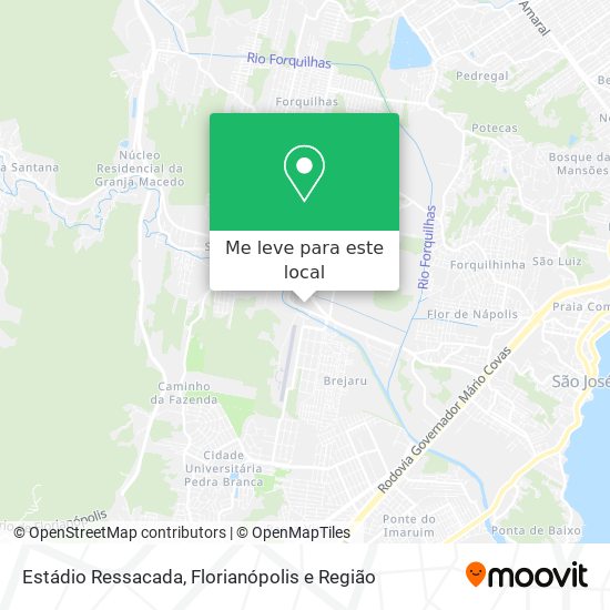 Estádio Ressacada mapa