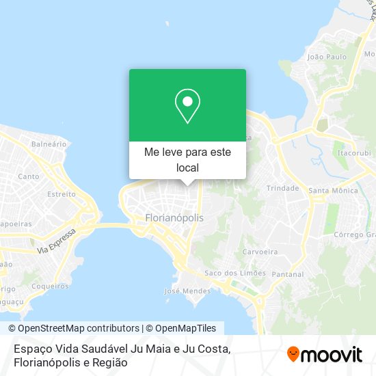 Espaço Vida Saudável Ju Maia e Ju Costa mapa