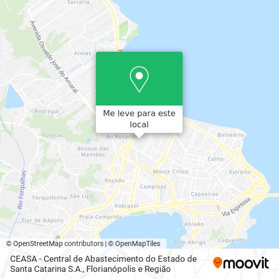 CEASA - Central de Abastecimento do Estado de Santa Catarina S.A. mapa