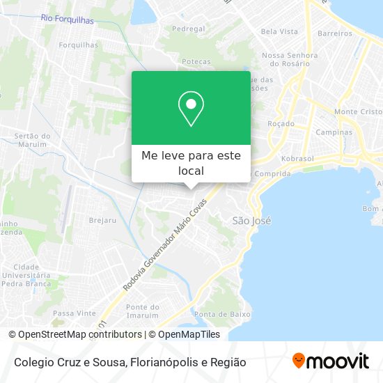 Colegio Cruz e Sousa mapa