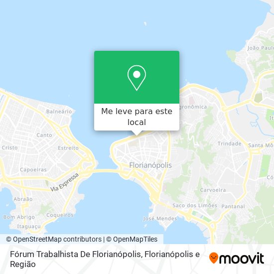 Fórum Trabalhista De Florianópolis mapa