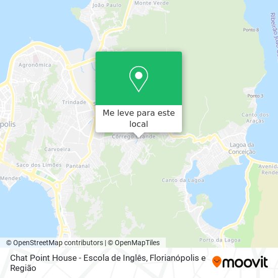 Chat Point House - Escola de Inglês mapa