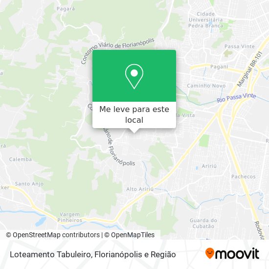 Loteamento Tabuleiro mapa