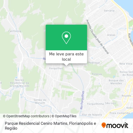 Parque Residencial Ceniro Martins mapa