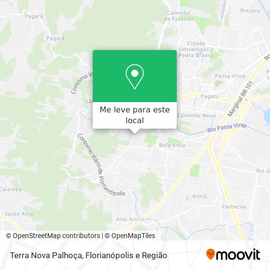 Terra Nova Palhoça mapa