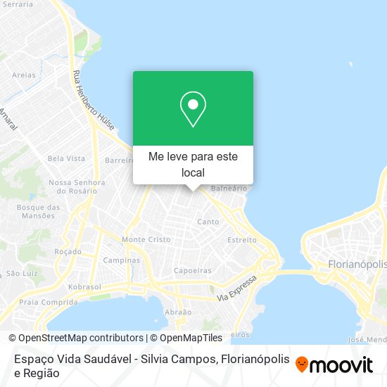Espaço Vida Saudável - Silvia Campos mapa