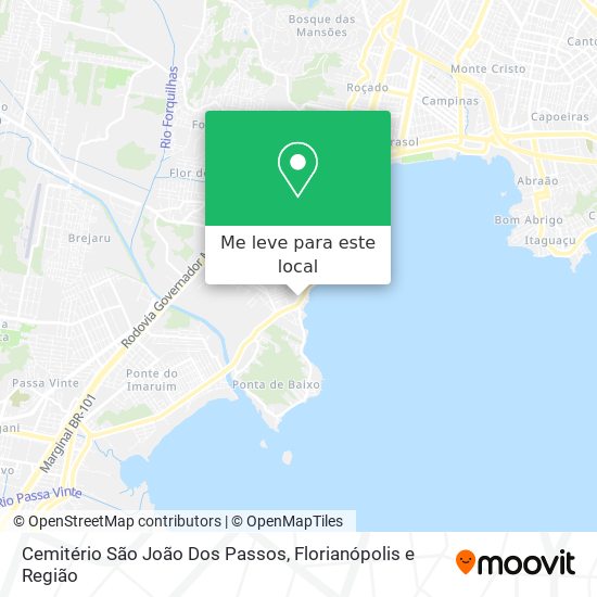 Cemitério São João Dos Passos mapa