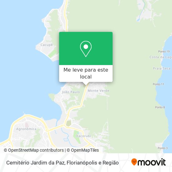 Cemitério Jardim da Paz mapa