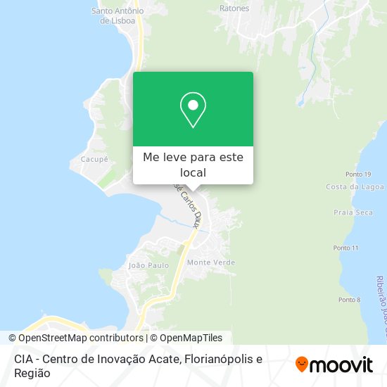 CIA - Centro de Inovação Acate mapa