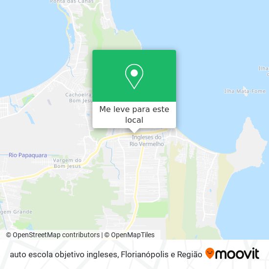 auto escola objetivo ingleses mapa