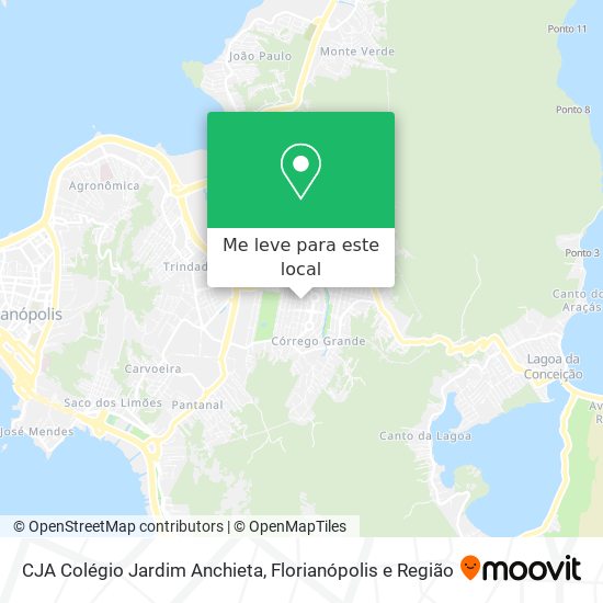 CJA Colégio Jardim Anchieta mapa