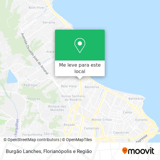 Burgão Lanches mapa