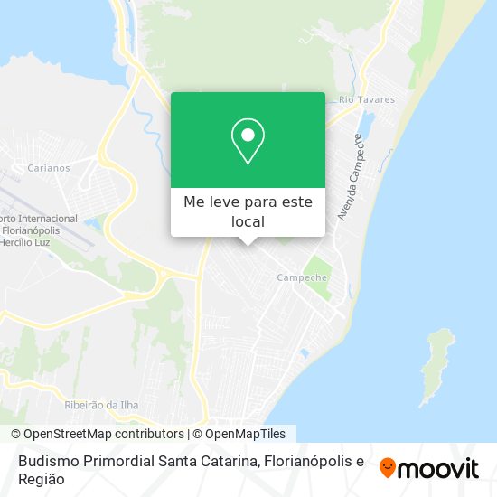 Budismo Primordial Santa Catarina mapa