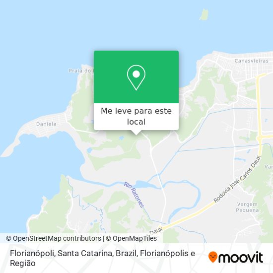 Florianópoli, Santa Catarina, Brazil mapa