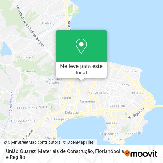 União Guarezi Materiais de Construção mapa
