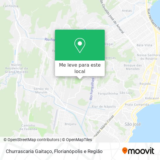Churrascaria Gaitaço mapa