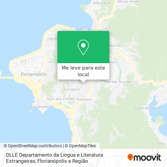 DLLE Departamento de Língua e Literatura Estrangeiras mapa