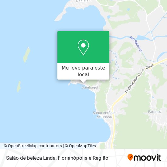 Salão de beleza Linda mapa