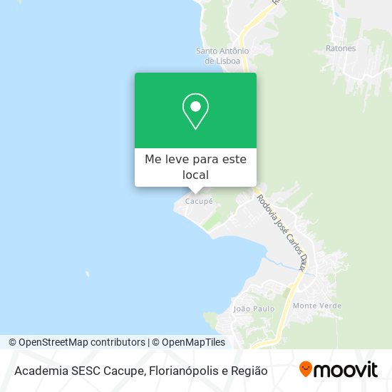 Academia SESC Cacupe mapa