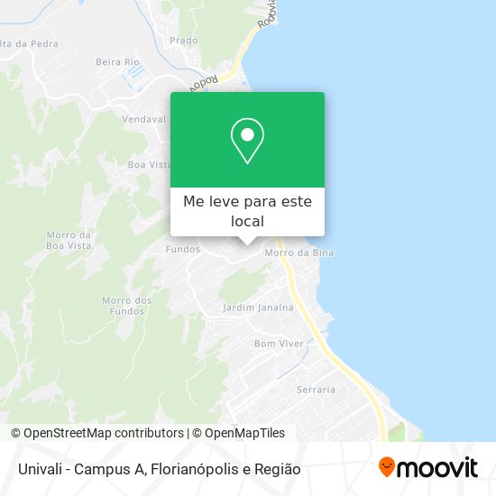 Univali - Campus A mapa